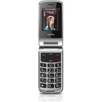 BEA SL645plus LTE Senioren clamshell telefoon IP54, Met laadstation, SOS-knop, SOS-functie Zwart, Zilver