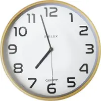 Unilux Wandklok Unilux Baltic hout wit