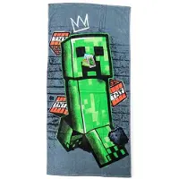 Minecraft Badlaken 140x70 cm Duurzaam 100% Katoen - Creeper