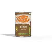 Pure – Natvoer – LAM – 6x 400 gram – Hypoallergeen – – Glutenvrij – Natvoer voor de gevoelige hond