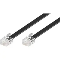 Goobay Telefoonkabel RJ12 - 6-aderig Plat,