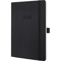 Sigel weekagenda 2026 Conceptum - formaat A5 - met notitiepagina's - zwart - softcover - SI-C2623