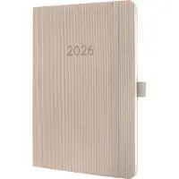 Sigel Weekkalender Conceptum 2026 C2630, A5, 192 pagina's, 1 jaar, telkens 2 pagina's voor 1 week, PEFC papier/kunststof, taupe