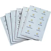 Durable - Tafelnaambord 1460 kaarten 61/122x210mm | Pak a 20 stuk | 10 stuks