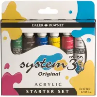 Daler Rowney System3 Set acrylverf 6 x 22 ml