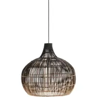 PR Home Hanglamp Martha, dimbaar, hout licht, Woon-/ Eetkamer, Hout, Hanglamp