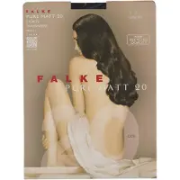 Falke Pure Matt eenkleurig materiaal transparant 20 DEN panty dames grijs - maat L