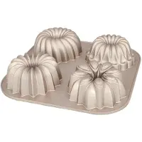 Birkmann Muffinvorm / Bakvorm Contoura 4-vorm Belissima - Gietaluminium - ø 10 cm