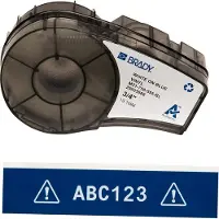 Brady M21-750-595-BL tape vinyl | wit op blauw | 19,1mm x 6,4m