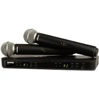 Shure BLX288E/SM58-M17 (662-686 MHz) dual handheld draadloos