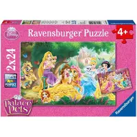 Ravensburger Disney Palace Pets Beste vrienden princess - Twee puzzels van 24 stukjes