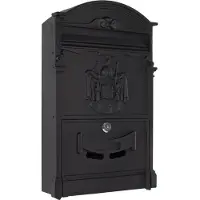 Rottner Brievenbus Sophia | 41 x 26 x 9 cm | Zwart