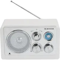 Denver TR-63W Radio AM, FM AUX Wit