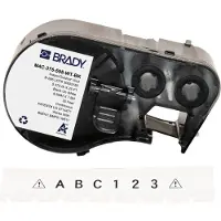 Brady M4C-375-595-WT-BK tape vinyl zwart op wit 9,53 mm x 7,62 m (origineel)