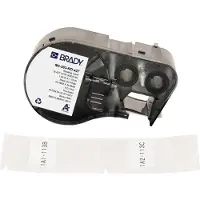 Brady M4-203-RO-427 gelamineerde vinyl labels zwart op wit | 25,40 mm x 44,45 mm (origineel)