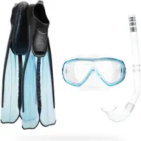 Cressi Rondinella Snorkeling Set Blauw EU 39-40 Kinderen