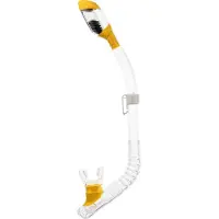 Cressi Dry Junior Diving Snorkel Transparant,Geel Kinderen