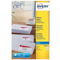 Avery Zweckform J8160-25 adresetiketten, 63,5 x 38,1 mm, geschikt voor Deutsche Post INTERNETPOSTZEGEL