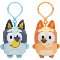 Bluey mini-pluche knuffel van 10,5 cm hoog met clip, perfect om aan tassen en rugzakken te bevestigen vanaf 3 jaar
