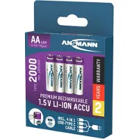 Ansmann Oplaadbaar Bat Aa En Usb-C