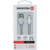 Swissten Datenkabel Textil USB / USB-C 1.2 M