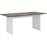 DOMUS Morgan-Eettafel - 180 cm - Bruin/Wit