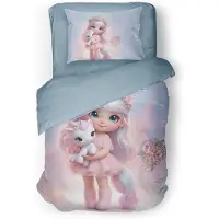 Eleganzzz Kinder Dekbedovertrek Micropercal Princess Nights - multi 140x220/240cm