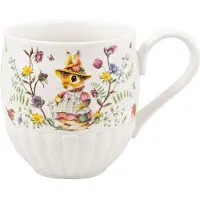 Villeroy & Boch 6x Villeroy & Boch Beker SPRING FANTASIE, Kopje, Wit