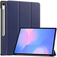 IMoshion Trifold Bookcase voor de Samsung Galaxy Tab S10 FE Plus - Donkerblauw