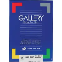 Gallery witte etiketten ft 66 x 46,6 mm (b x h), ronde hoeken, doos van 1.800 etiketten