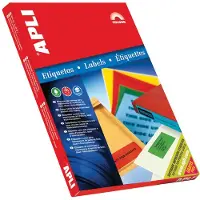 APLI Gekleurde etiketten ft 70 x 37 mm (b x h), rood, 2.400 stuks, 24 per blad
