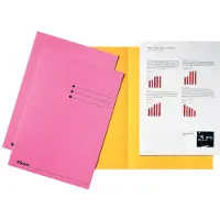 Esselte inlegmap karton met gelijke kanten en lijnbedrukking roze A4 (100 stuks)