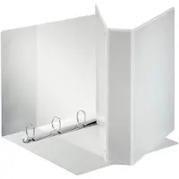 Esselte personaliseerbare ringmap PP voor ft A4 maxi rug van 7,7 cm , 4 D-ringen van 50 mm, wit - 3 stuks