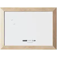 BI-Office Bisilque Kamashi - Whiteboard - Magnetisch - Niet kantelbaar - met naturel kader