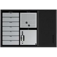 BI-Office Bisilque Planbord - 60 x 40 cm - Weekplanner - Zwart