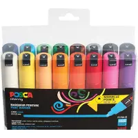 Posca PC-7M acrylmarkerset (4,5 - 5,5 mm rond) 16 stuks