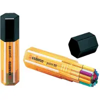 Stabilo point 88 Fineliner 0,4 mm Naaldpunt Kleurenassortiment 20 Stuks