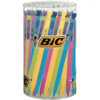 BIC Matic Fun HB Vulpotloden - Verschillende Kleuren Lichaam - Pot van 60 Stuks - 0.7 mm
