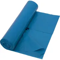 Deiss Premium Gemiddeld gebruik Vuilniszakken 120 L Blauw LDPE (Lagedichtheidpolyetheen) 37 micron 25 Stuks