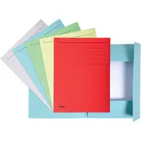 Exacompta dossiermap Foldyne ft 24 x 32 cm (voor ft A4), geassorteerde kleuren, pak van 10 stuks