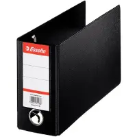 Esselte 2-Rings Kunststof Giro Ordner - Capaciteit van 600 Vel - Rugbreedte van 80mm - Zwart