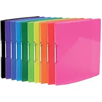 Exacompta Iderama ringmap, voor ft A4, Uit PP met softcover, 2 ringen van 15 mm, geassorteerde kleuren - 20 stuks