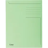 Exacompta 50x FOREVER bedrukte map met 3 kleppen - 280gm2 - 24x32 cm voor A4 - Grasgroen - 448013E
