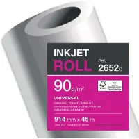 Clairefontaine plotterpapier ft 914 mm x 45 m, 90 g