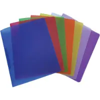 Alpha ringmap, voor ft A4, uit PP, 2 ringen van 25 mm, geassorteerde transparante kleuren - 24 stuks