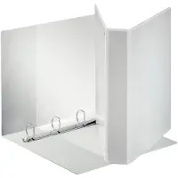 Esselte personaliseerbare ringmap PP voor ft A4 maxi rug van 6,3 cm , 4 D-ringen van 40 mm, wit - 3 stuks