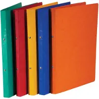Bronyl ringmap, voor ft A4, uit glanskarton, 2 ringen van 16 mm, geassorteerde kleuren - 40 stuks
