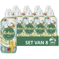 Robijn 8x Wasverzachter Kokos Sensation 38 Wasbeurten 765 Ml