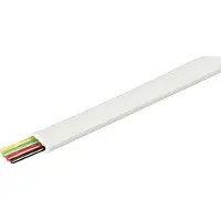 Goobay Telefoonkabel 4-aderig op rol - CU koper (AWG30) / wit - 100 meter