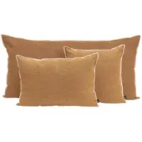 Haomy Chennai linnen kussen tabac 40x60 cm